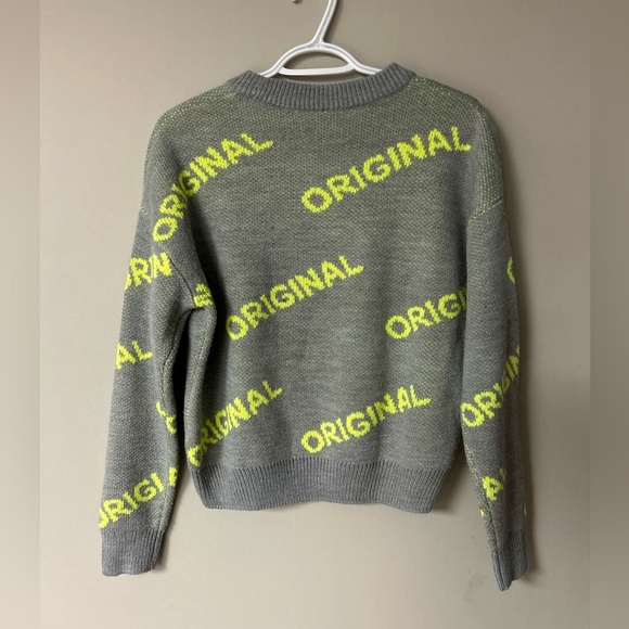 H&M Grey & Green Original Knit Sweater - Picture 2 of 4